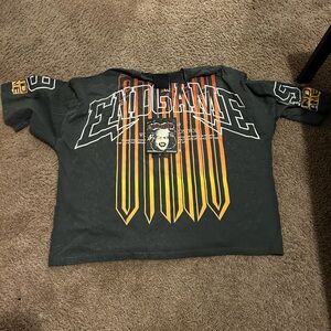 Mens Graphic Tee in Black and Orange